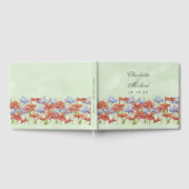 Aquarellwiese-Wildblumen Hochzeitstorch Gästebuch (Voll)