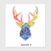 Aquarellwild Aufkleber (Blatt)