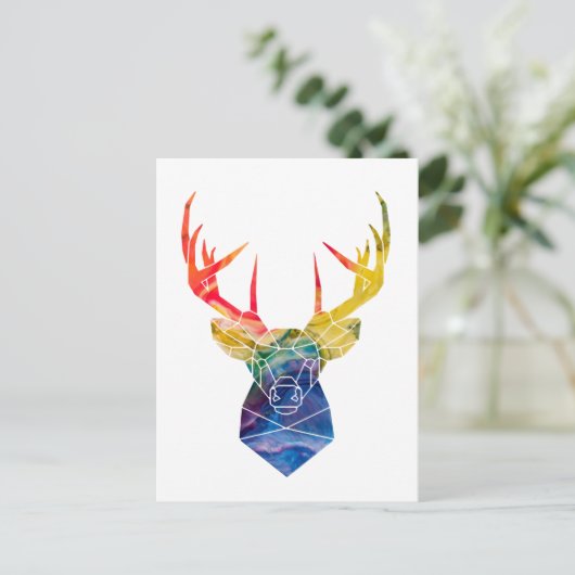 Aquarellwild Postkarte (Stehend Vorderseite)