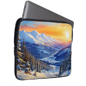 Aquarellwinterärmel Laptopschutzhülle (Vorne Rechts)