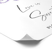 Aquarellwinters - Liebe ist süß Nehmen Sie eine Le Poster (Ecke)