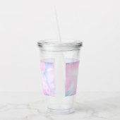 Aquarellwolken Akrylic Tumbler Acryltrinkbecher (Links)