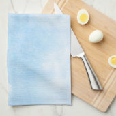 Aquarellwolken und Himmelhintergrund Geschirrtuch (Viertel Falte)