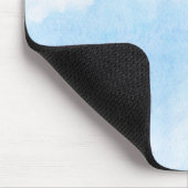 Aquarellwolken und Himmelhintergrund Mousepad (Ecke)