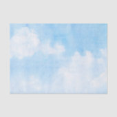 Aquarellwolken und Himmelhintergrund Seidenpapier (Vorderseite)