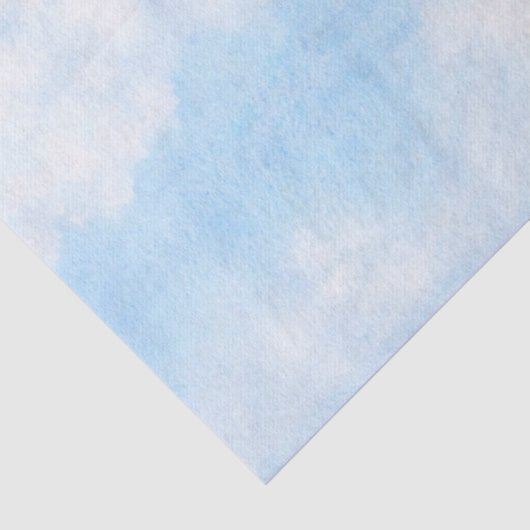 Aquarellwolken und Himmelhintergrund Seidenpapier (Ausschnitt)