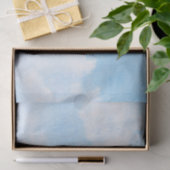 Aquarellwolken und Himmelhintergrund Seidenpapier (Geschenk)