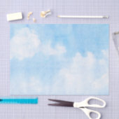 Aquarellwolken und Himmelhintergrund Seidenpapier (Handwerk)