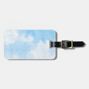 Aquarellwolken und Himmelshintergrund Gepäckanhänger