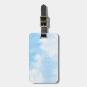 Aquarellwolken und Himmelshintergrund Gepäckanhänger (Vorderseite vertikal)