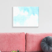 Aquarellwolken und Himmelshintergrund Leinwanddruck (Insitu (Wohnzimmer))