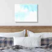 Aquarellwolken und Himmelshintergrund Leinwanddruck (Insitu (Schlafzimmer))