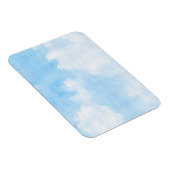 Aquarellwolken und Himmelshintergrund Magnet (Rechte Seite)