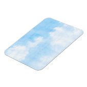 Aquarellwolken und Himmelshintergrund Magnet (Linke Seite)