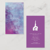Aquarellyoga Visitenkarte (Vorne/Hinten)