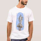Aquarellzeichnung der Statue von Apollon T-Shirt (Vorderseite)