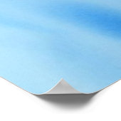 Aquarellzeichnung eines Seesterns Poster (Ecke)