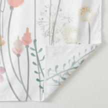Aquarellzeichnung Wildblumenfeld