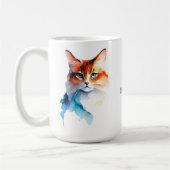 Aquarellzeichnungen Charming Katzen Kaffeetasse (Links)