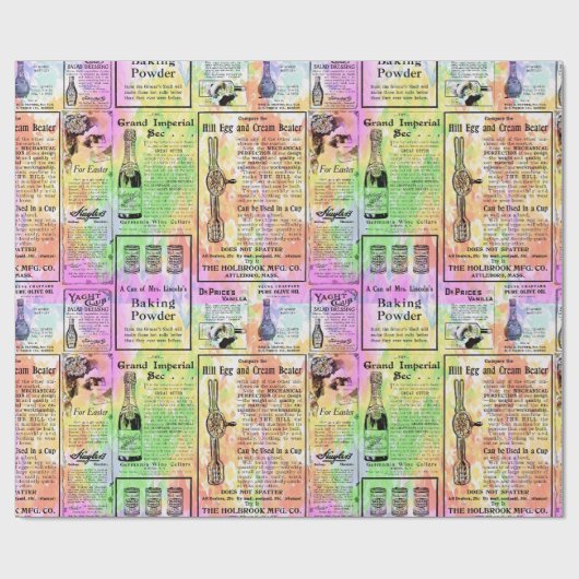 Aquarellzeitung Geschenkpapier (Flach)