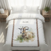 Aquarellziege Decke