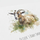 Aquarellziege Einladung