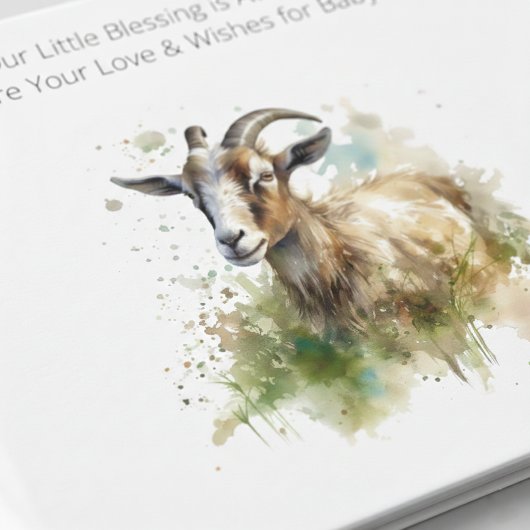 Aquarellziege Gästebuch