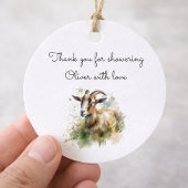 Aquarellziege Geschenkanhänger