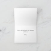 Aquarellziege, maßgeschneiderte Schaumkarton Dankeskarte (Innenseite)