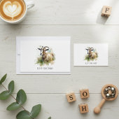 Aquarellziege, maßgeschneiderte Schaumkarton Dankeskarte