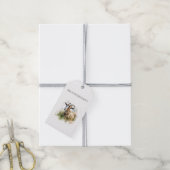 Aquarellziege, maßgeschneiderte Schaumkarton Geschenkanhänger (Mit Garn)