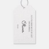 Aquarellziege, maßgeschneiderte Schaumkarton Geschenkanhänger (Rückseite)