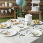 Aquarellziege Pappteller