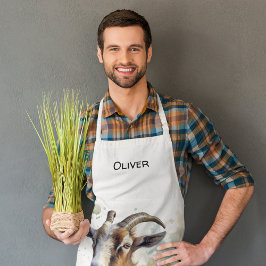 Aquarellziege Schürze