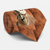 Aquarellziege Tiermuster Art Krawatte (Gerollt)