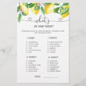 AquarellZitronen, was in Ihrem Geldbeutel ist (Vorderseite)