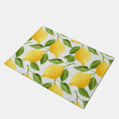 Aquarellzitronenmuster Fußmatte (Schrägansicht)