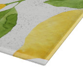 Aquarellzitronenmuster Schneidebrett (Ecke)