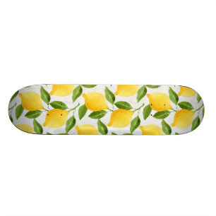 Aquarellzitronenmuster Skateboard