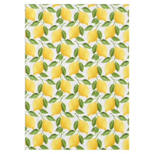Aquarellzitronenmuster Tischdecke (Vorderseite)