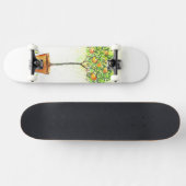 Aquarellzitrusbaum in Topf Skateboard (Horizontal)