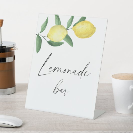 AquarellZitrusfrüchte - modern - Limonade Bar Sockelschild (In SItu)