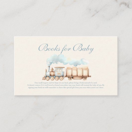 Aquarellzug Kinderduschbücher für Kinder Begleitkarte (Vorderseite)