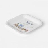 Aquarellzug Kinderdusche Teller (Gewinkelt)