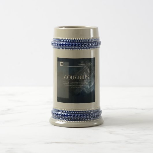 Aquarian Beer Stein Bierglas (Mittel)