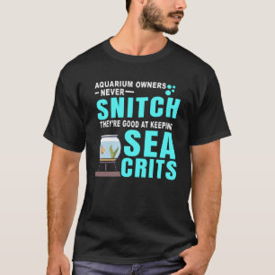 AQUARIENBESITZER PETZEN NIE für Aquarium-Fischlieb T-Shirt