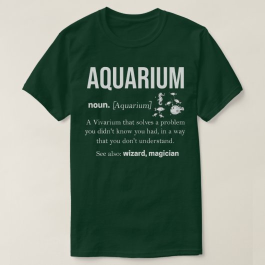 Aquarienfischerei Aquascaping Aquatic 3 T-Shirt (Design vorne)