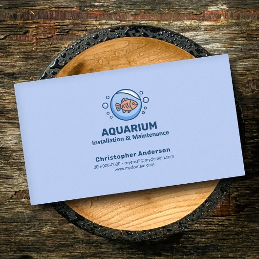 Aquarieninstallation und -wartung - Fischschüssel  Visitenkarte