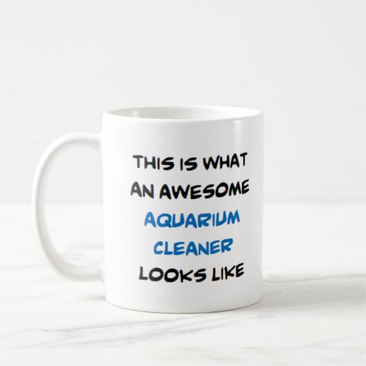 Aquarienreiniger, phantastische Kaffee-Tasse Kaffeetasse (Links)