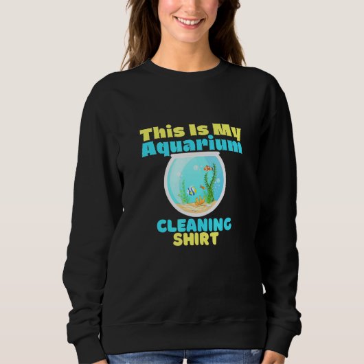 Aquarienreinigung Sweatshirt (Vorderseite)